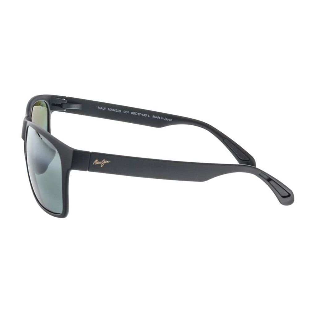 Maui Jim MJ0432S001 Red Sands Matte Black Wrap Polarized Sunglasses - Picture 3 of 5